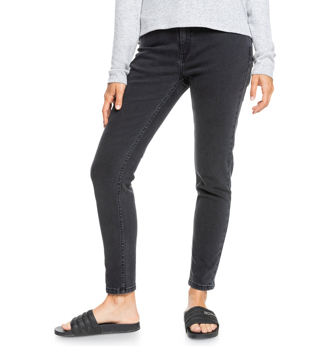 【直営店限定】Roxy NIGHT AWAY BLACK デニム パンツ