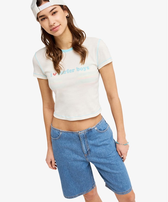 ROXY ウィメンズ COOL GIRL LONGLINE DENIM SHORT デニムパンツ 【2026年春夏モデル】