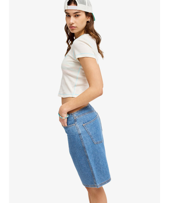 ROXY ウィメンズ COOL GIRL LONGLINE DENIM SHORT デニムパンツ 【2026