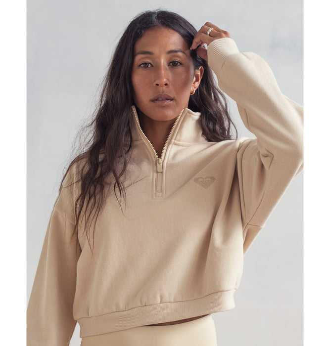 【Kelia Active Collection】Roxy HALF ZIP CROP