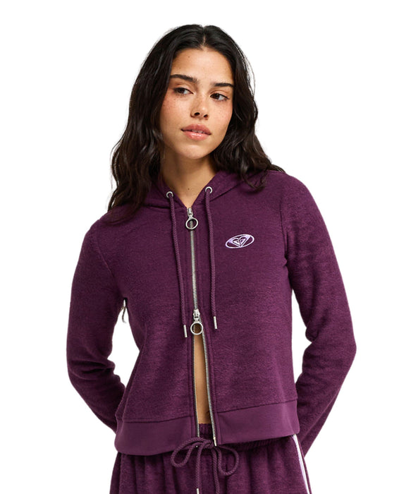 ROXY BEACHY KEEN FULL ZIP HOODIE オーバルロゴWジップフーディ スウェットパーカー 【2026年秋冬モデル】