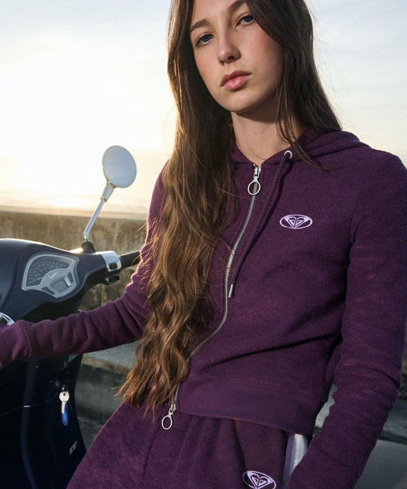 ROXY BEACHY KEEN FULL ZIP HOODIE オーバルロゴWジップフーディ スウェットパーカー 【2026年秋冬モデル】