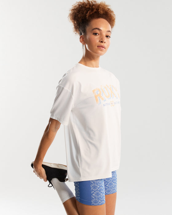 Roxy 速乾 UVカット Tシャツ BEACH BOUND TEE