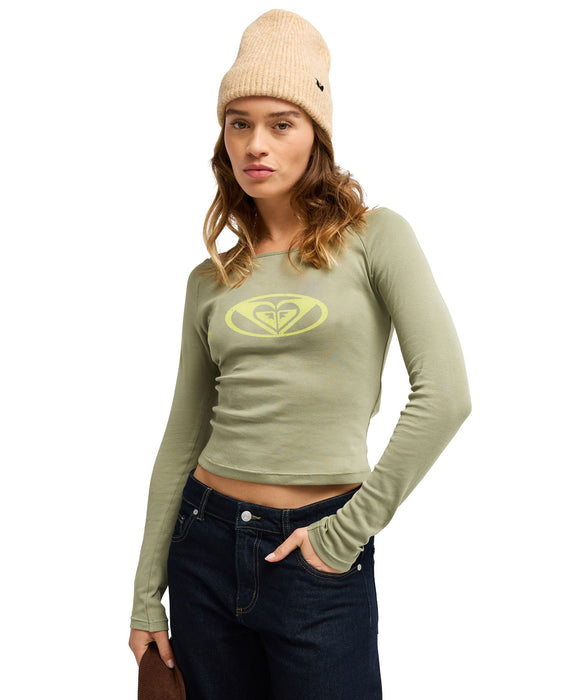 ROXY CANDIED COASTLINE LONG SLEEVE 橢圓標誌船領上衣 上衣 【2026年秋冬款】