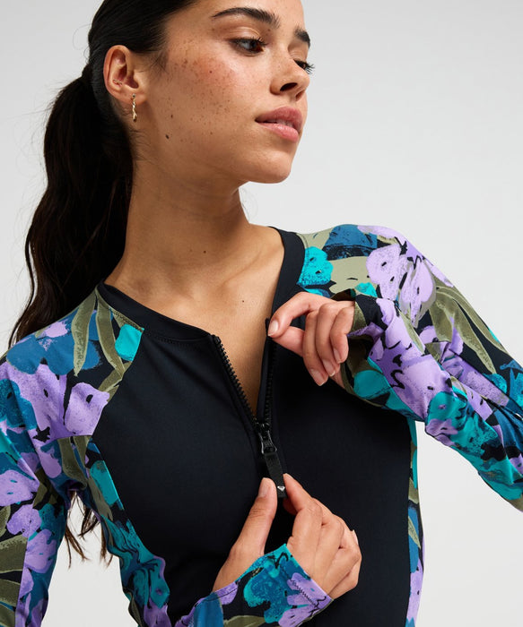 ROXY FITNESS ROXY ACTIVE PT LS ONESIE ワンピース水着 【2026年秋冬モデル】