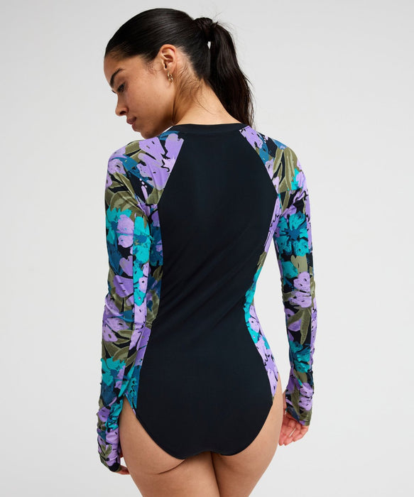 ROXY FITNESS ROXY ACTIVE PT LS ONESIE ワンピース水着 【2026年秋冬モデル】