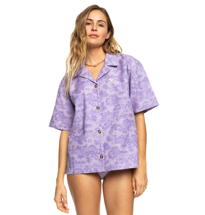 【OUTLET】【ROXY x KATE BOSWORTH】Roxy SURF.KIND.KATE. SHIRT PRINTED シャツ