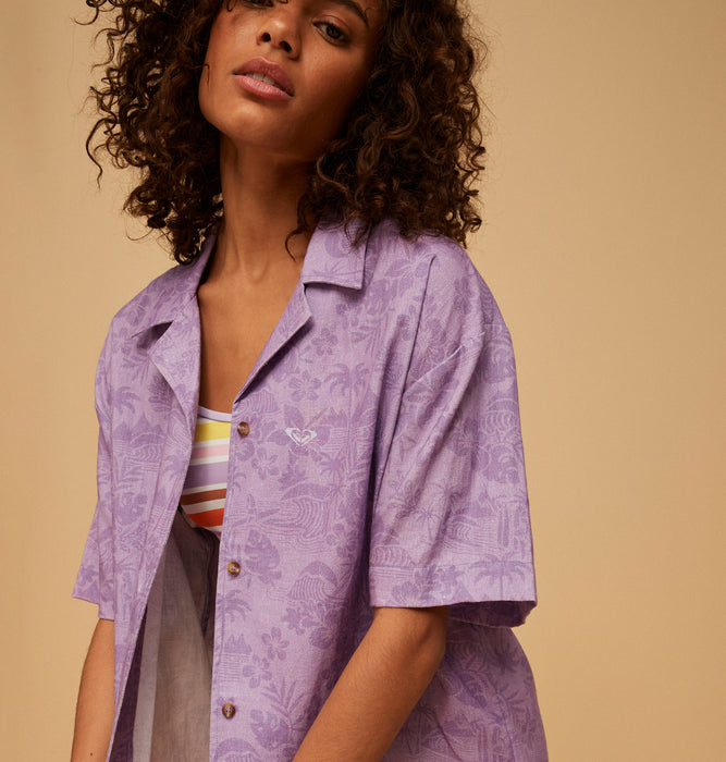 【OUTLET】【ROXY x KATE BOSWORTH】Roxy SURF.KIND.KATE. SHIRT PRINTED シャツ