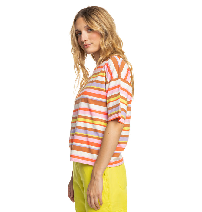 【OUTLET】【ROXY x KATE BOSWORTH】Roxy SURF.KIND.KATE. STRIPE TEE Tシャツ