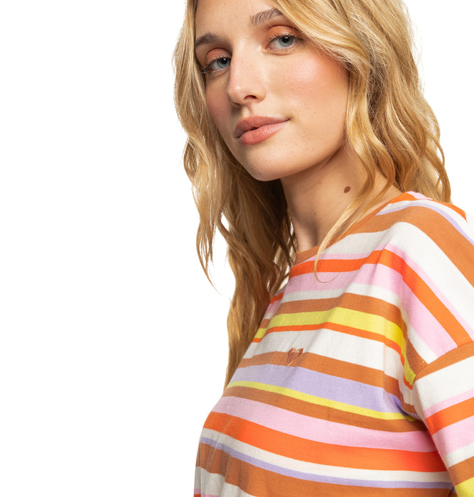 【OUTLET】【ROXY x KATE BOSWORTH】Roxy SURF.KIND.KATE. STRIPE TEE Tシャツ