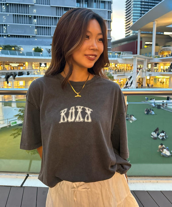 ROXY TALLOVERSIZE WASHED ウォッシュ加工 Tシャツ 半袖 【2026年秋冬モデル】