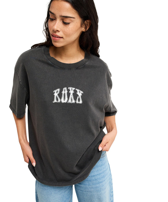 ROXY TALLOVERSIZE WASHED ウォッシュ加工 Tシャツ 半袖 【2026年秋冬モデル】