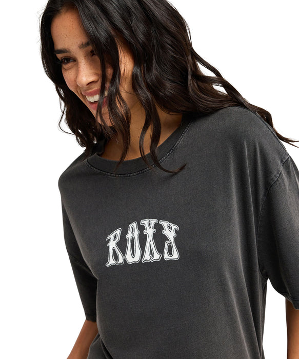 ROXY TALLOVERSIZE WASHED ウォッシュ加工 Tシャツ 半袖 【2026年秋冬モデル】