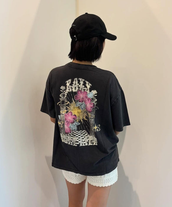 ROXY TALLOVERSIZE WASHED ウォッシュ加工 Tシャツ 半袖 【2026年秋冬モデル】