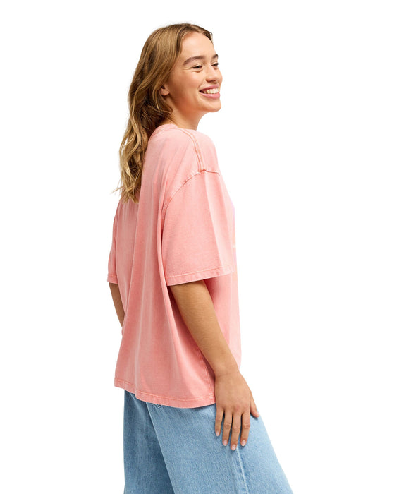 ROXY TALLOVERSIZE WASHED ウォッシュ加工 Tシャツ 半袖 【2026年秋冬モデル】