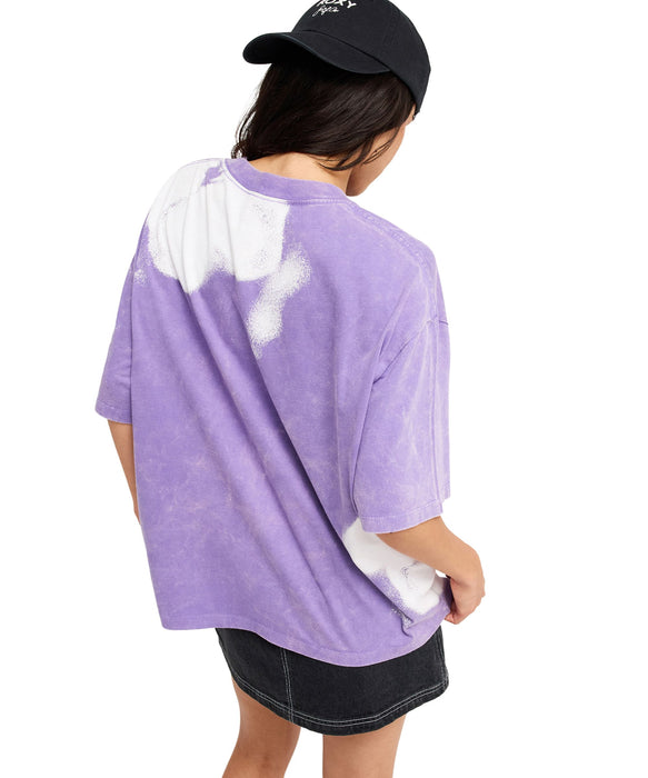 ROXY TALLOVERSIZE WASHED ウォッシュ加工 Tシャツ 半袖 【2026年秋冬モデル】