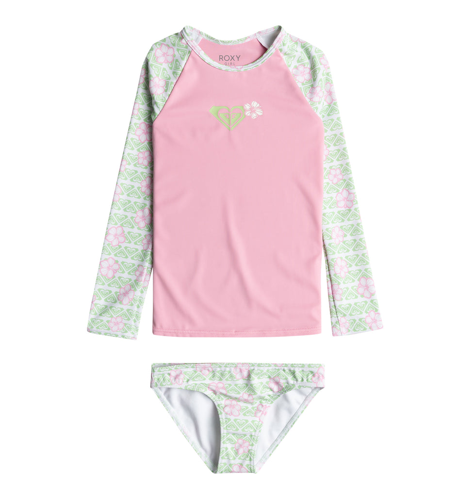 OUTLET FAMILY SALE】Roxy HIBILINE LS LYCRA SET キッズ 子供用 水着