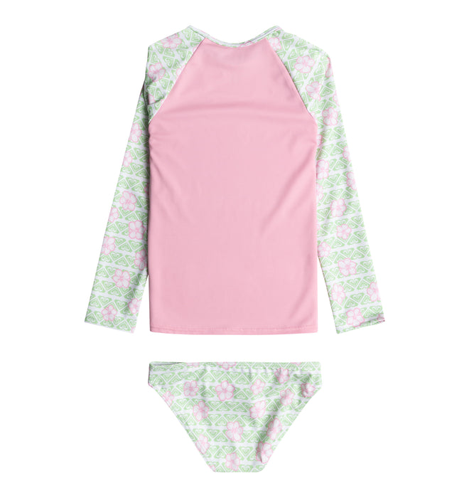 Roxy キッズ HIBILINE LS LYCRA SET タンキニ