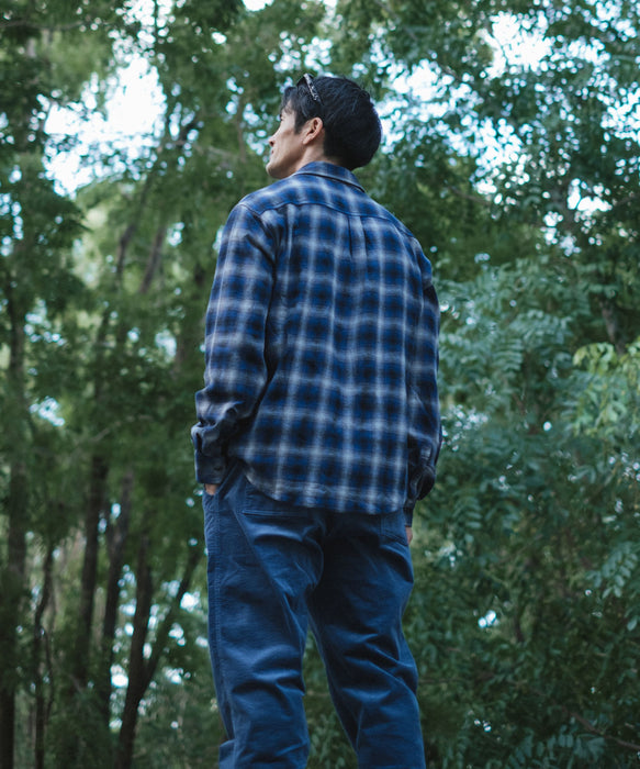 REEF メンズ OMBRE CHECK SHIRTS オンブレチェック長袖シャツ 【2026年秋冬モデル】