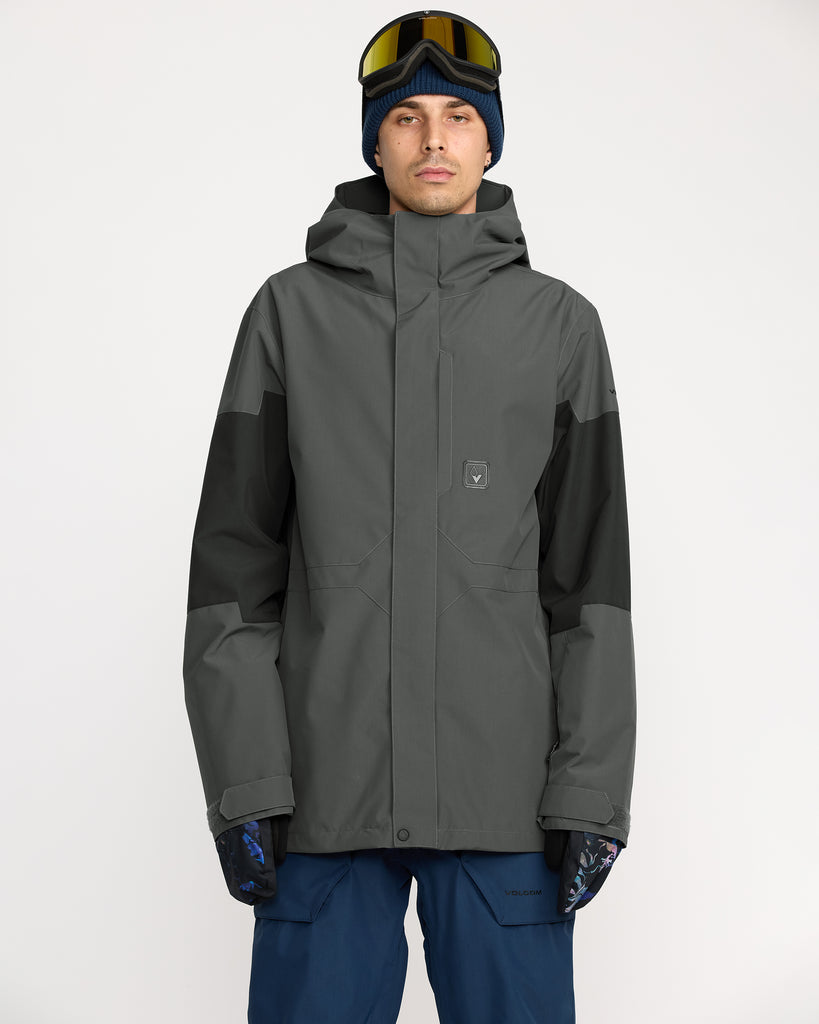 VOLCOM AWAKEN スノーボードジャケット メンズXL 10k防水グレー OUTLET FAMILY SALE】VOLCOM メンズ PRIMRY INS JACKET スノージャケット
