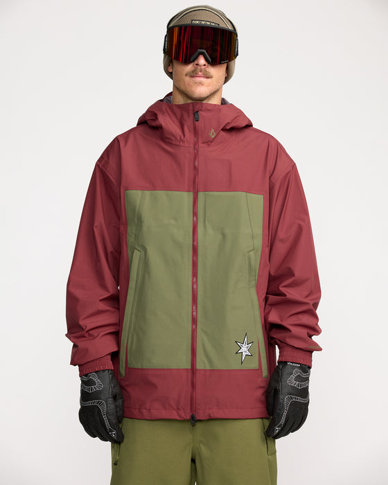 VOLCOM メンズ ARTHUR 3L JACKET スノージャケット
