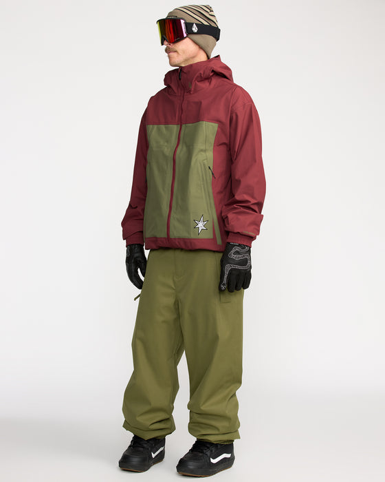 VOLCOM メンズ ARTHUR 3L JACKET スノージャケット