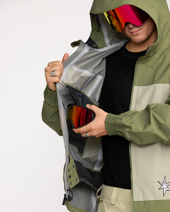【OUTLET】VOLCOM メンズ ARTHUR 3L JACKET スノージャケット
