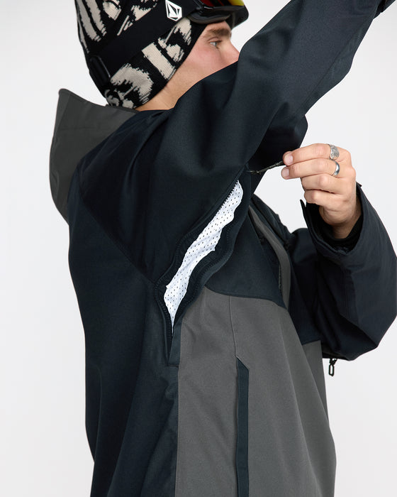 VOLCOM メンズ HOSSEGOR 20K PULLOVER スノージャケット