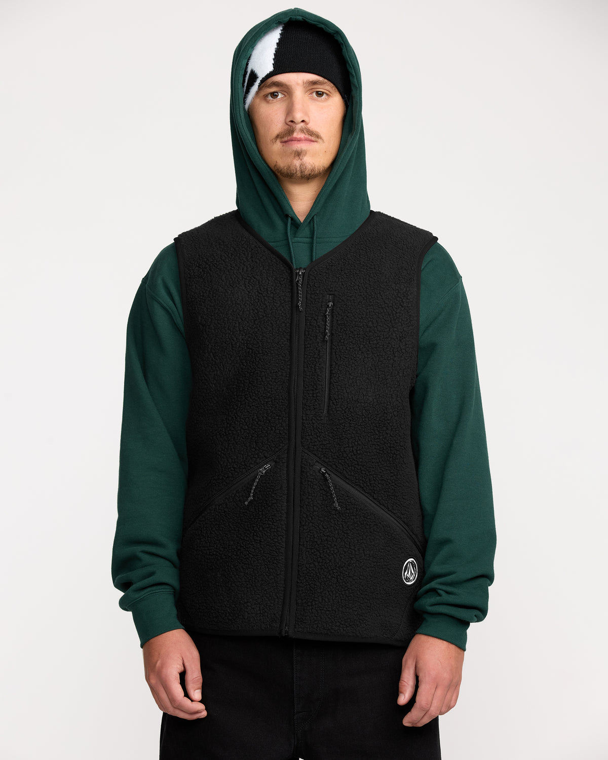 Volcom メンズ ベスト ブラック OUTLET】VOLCOM メンズ SNOWDRIFT VEST スノーウェア