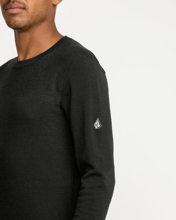 【OUTLET】VOLCOM メンズ M ENGINEERED CREW スノークルーネック