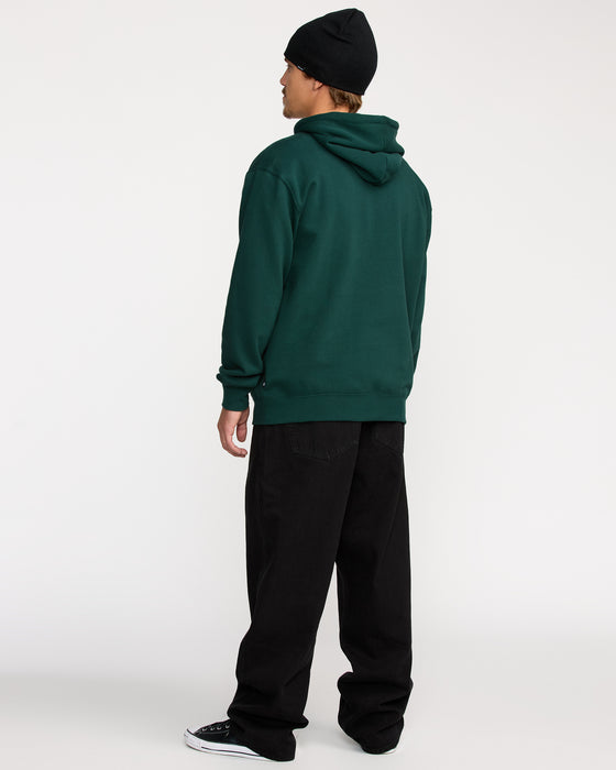 VOLCOM プルオーバーパーカー バックプリント 古着 カーキ Lサイズ VOLCOM プルオーバーパーカー バックプリント 古着 カーキ Lサイズ