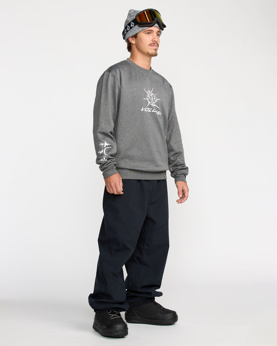 VOLCOM メンズ HYDRO CREW プルオーバースウェット