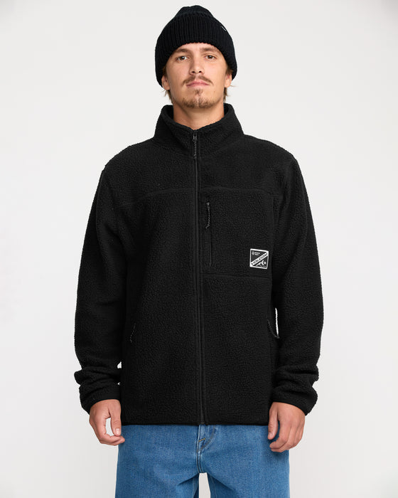 VOLCOM メンズ NELSON SHERPA FULL ZIP ジップアップフリースジャケット