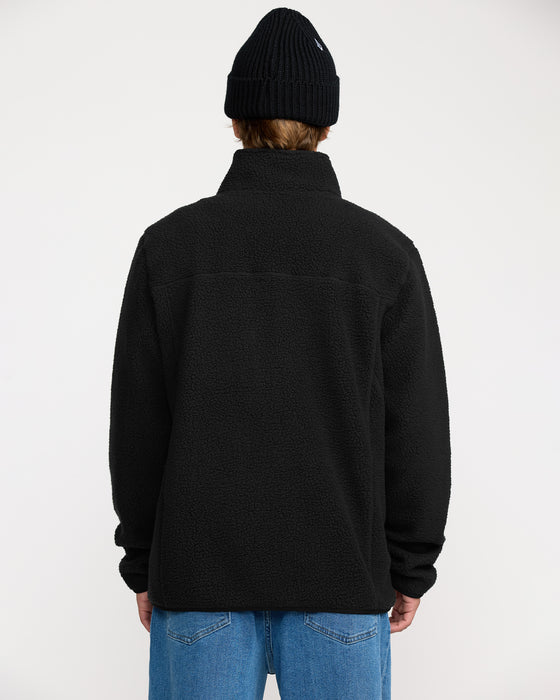 VOLCOM メンズ NELSON SHERPA FULL ZIP ジップアップフリースジャケット