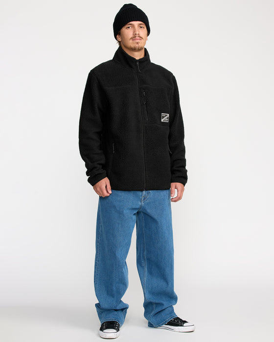 VOLCOM メンズ NELSON SHERPA FULL ZIP ジップアップフリースジャケット