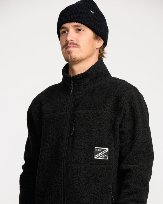 VOLCOM メンズ NELSON SHERPA FULL ZIP ジップアップフリースジャケット