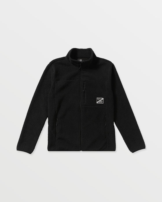 VOLCOM メンズ NELSON SHERPA FULL ZIP ジップアップフリースジャケット