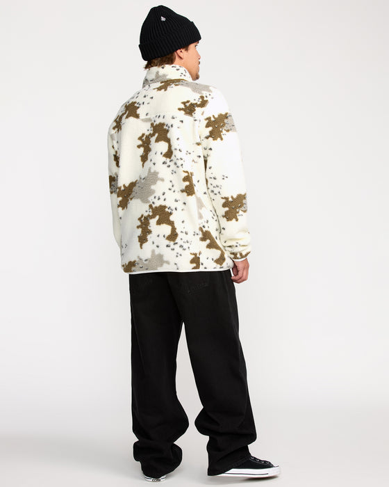 VOLCOM メンズ NELSON SHERPA FULL ZIP ジップアップフリースジャケット