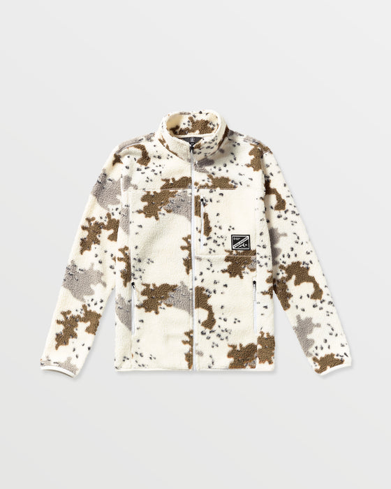 VOLCOM メンズ NELSON SHERPA FULL ZIP ジップアップフリースジャケット