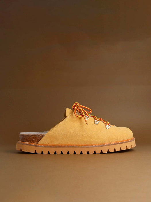 GENUINS ウィメンズ クロッグサンダル TABANCA VELOUR LEATHER 【2026年秋冬モデル】