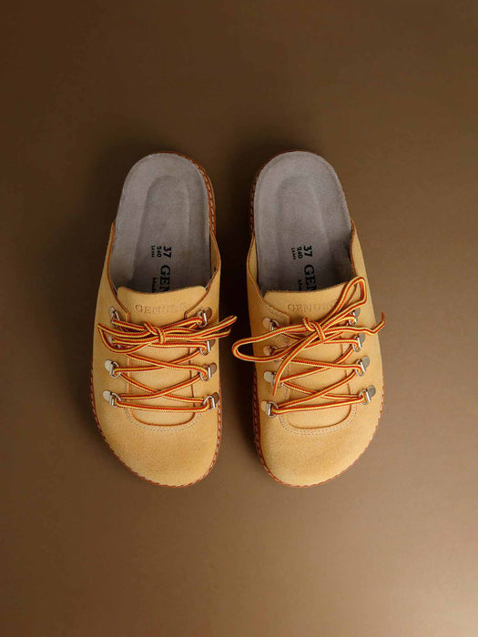 GENUINS ウィメンズ クロッグサンダル TABANCA VELOUR LEATHER 【2026年秋冬モデル】