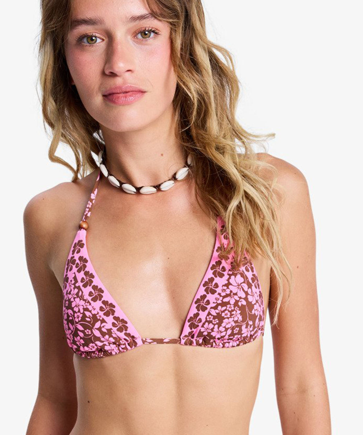 Roxy KERLINA FIXED TRI ウィメンズ 水着 花柄 三角ビキニトップ&lt