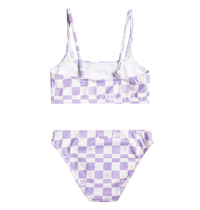 【BUY 2 20%OFF】【OUTLET】Roxy キッズ MAGICAL WAVES CROP TOP SET ビキニセット (130-150cm)