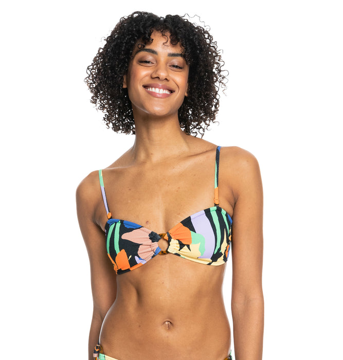 【BUY 2 20%OFF】【OUTLET】Roxy COLOR JAM BANDEAU HIPSTER ビキニセット