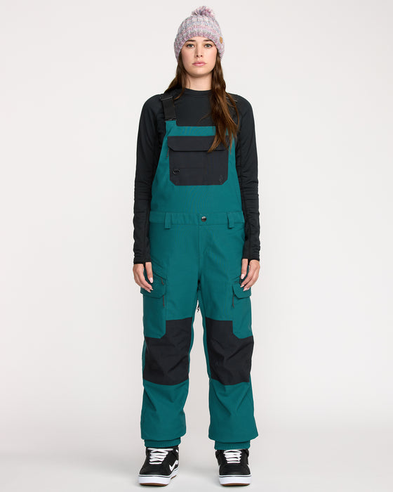 ゆき VOLCOM レディース CRESTON 3D STRETCH BIB OVERALL スノーパンツ