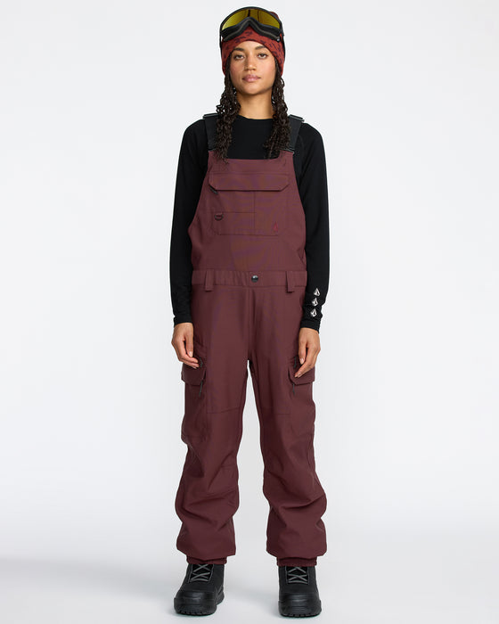 VOLCOM レディース CRESTON 3D STRETCH BIB OVERALL スノーパンツ