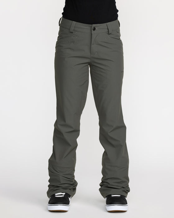 VOLCOM レディース　スノーボードウェア パンツ　グレー　size S VOLCOM レディース HALLEN PANT スノーパンツ