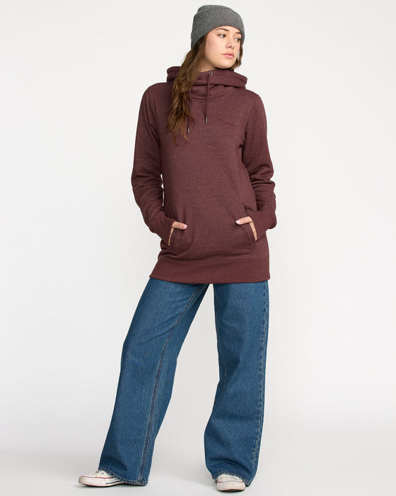 【OUTLET】VOLCOM レディース TOWER P/O FLEECE プルオーバーパーカー