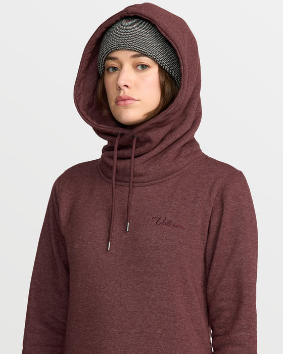 【OUTLET】VOLCOM レディース TOWER P/O FLEECE プルオーバーパーカー
