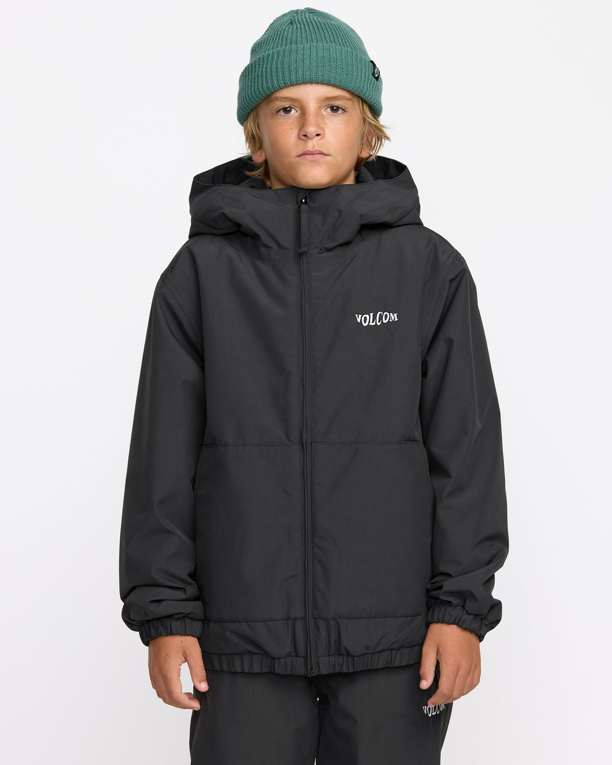 VOLCOM スノージャケット キッズ　サイズL ブラック OUTLET】VOLCOM キッズ CHAOS FZ JACKET スノージャケット